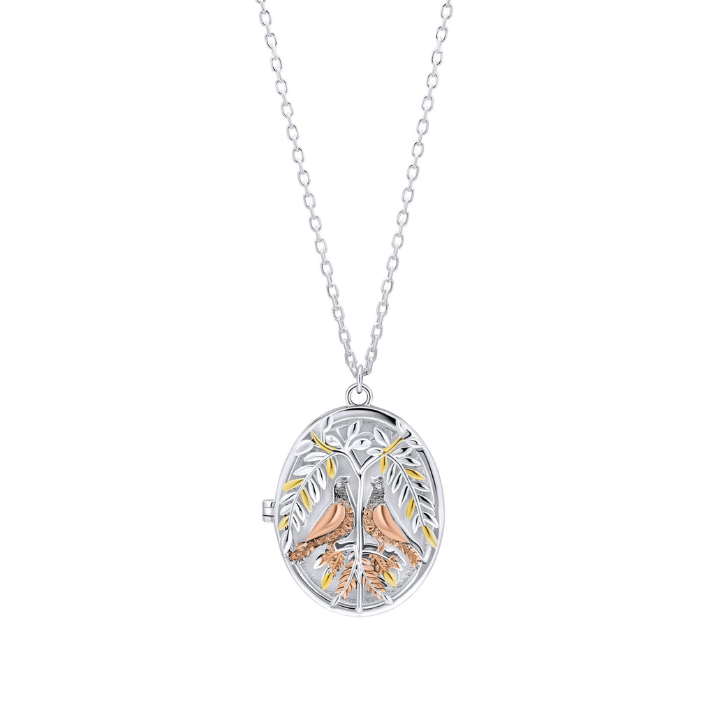 Laura Ashley Fashion Turtle Dove Locket Necklace