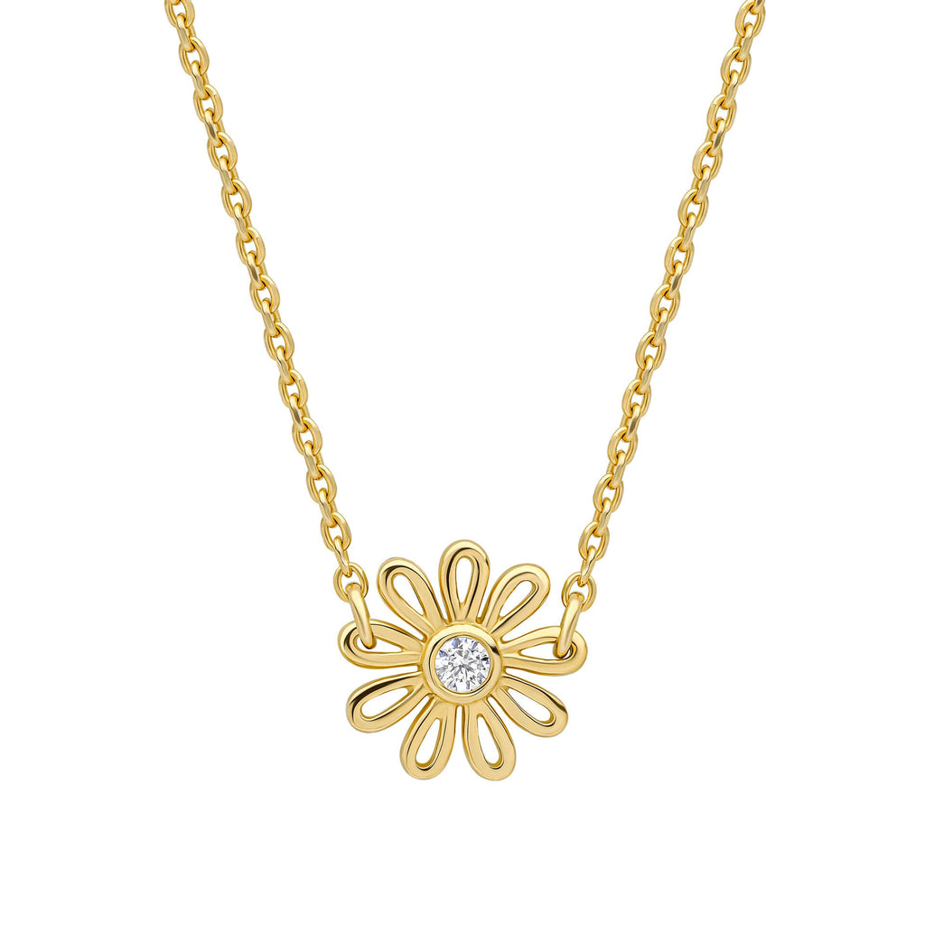Laura Ashley Silver Thorncliff Daisy Necklace
