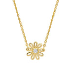 Laura Ashley Silver Thorncliff Daisy Necklace