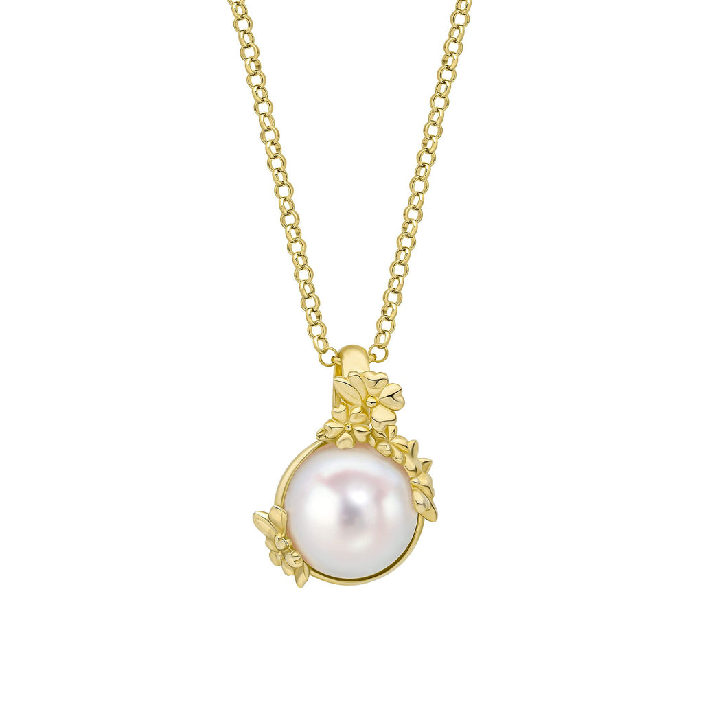 Laura Ashley Silver Ickleford Tulips Freshwater Pearl Necklace