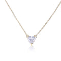 Diamonfire Solitaire Heart Shaped Zirconia Necklace