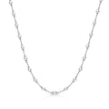 Diamonfire Shell Pearl Station Necklace