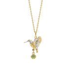 Laura Ashley Silver Llanelli Kingfisher Necklace