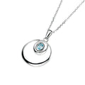 Beginnings Sky Blue Topaz Double Loop Pendant