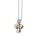 D For Diamond Angel Pendant With Diamond