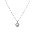 Diamonfire Pave Set Zirconia Heart Pendant