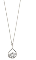 Beginnings Scattered Cubic Zirconia Teardrop Pendant