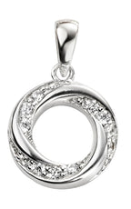 Beginnings Twisted Pendant with Cubic Zirconia