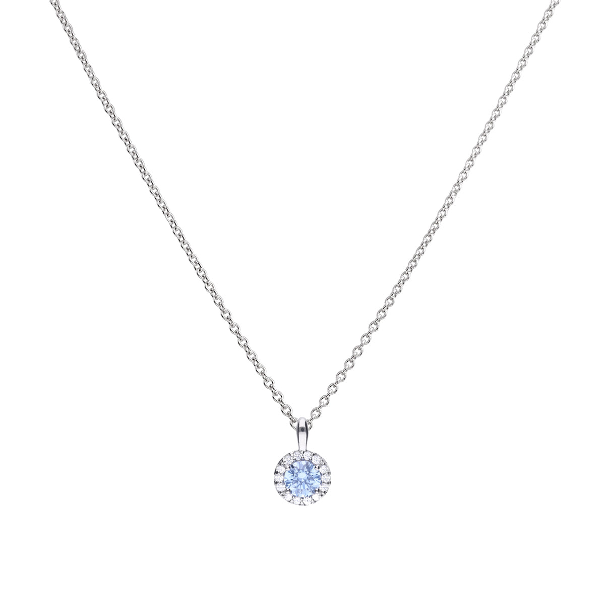 Diamonfire Blue Pave Set Pendant
