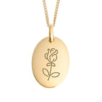 Beginnings Oval Tag Pendant