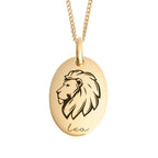 Beginnings Oval Tag Pendant