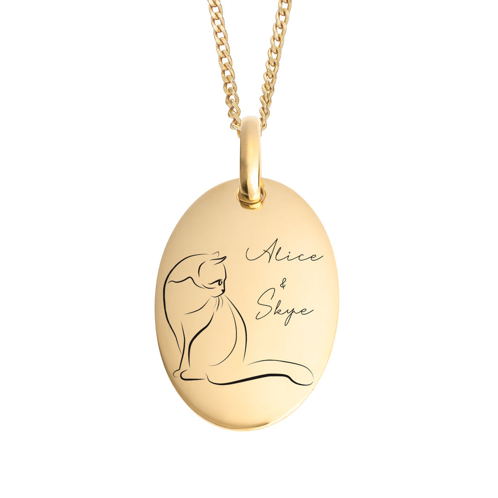 Beginnings Oval Tag Pendant