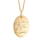 Beginnings Oval Tag Pendant