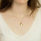 Beginnings Oval Tag Pendant