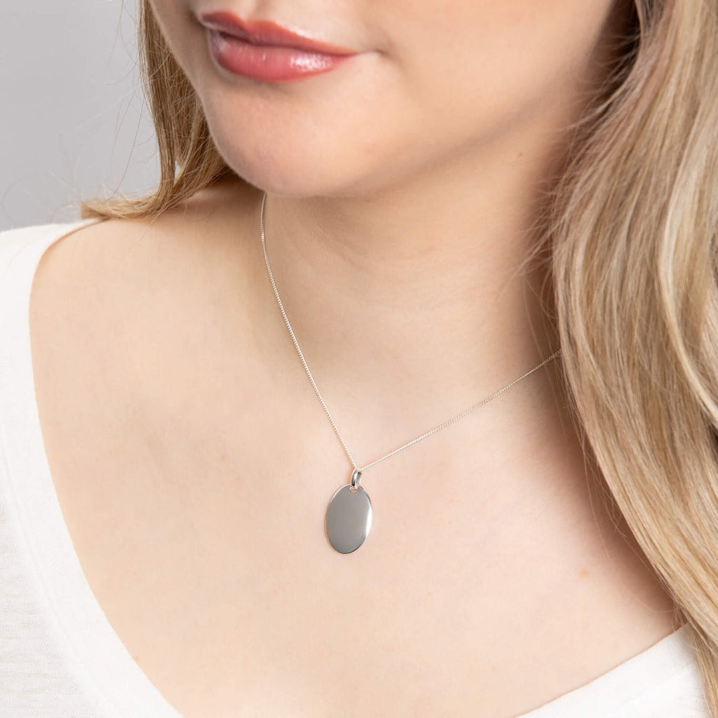 Beginnings Oval Tag Pendant