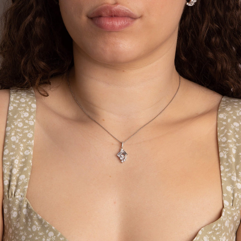 Diamonfire Baguette Scatter Pendant