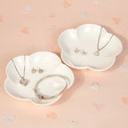 D For Diamond Mother of Pearl Heart Locket with Diamond