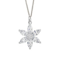 Beginnings Flower Pendant with Cubic Zirconia