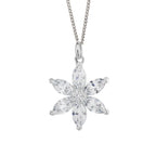 Beginnings Flower Pendant with Cubic Zirconia