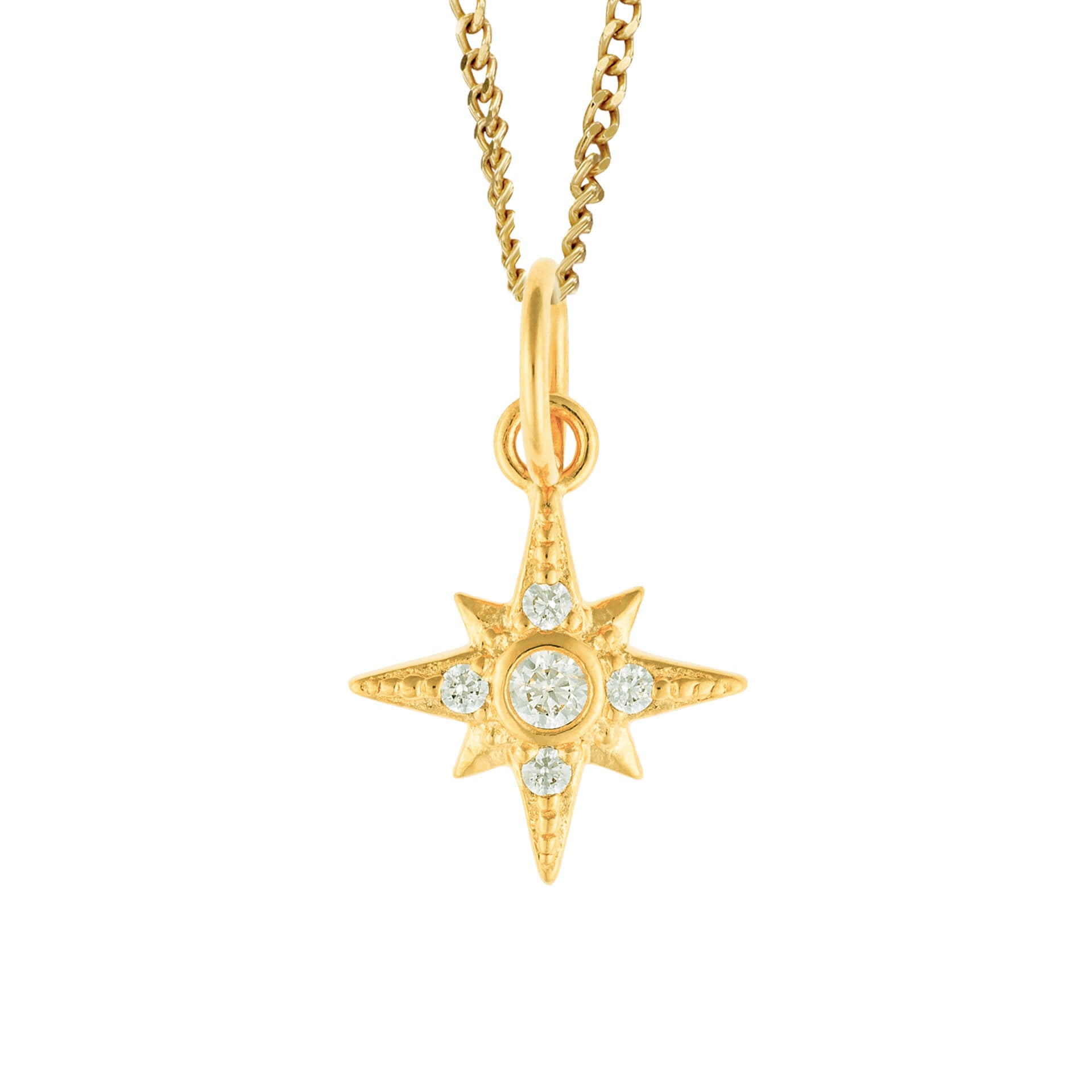 Beginnings Star Pendant Charm with Cubic Zirconia