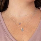 Beginnings Droplet Shaped Engravable Tag Pendant