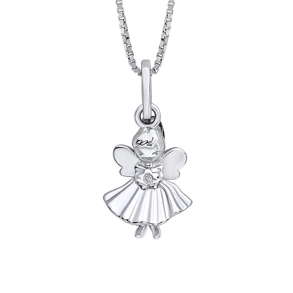 D For Diamond Fairy Pendant with Diamond