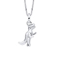D For Diamond T- Rex Dinosaur Pendant with Diamond