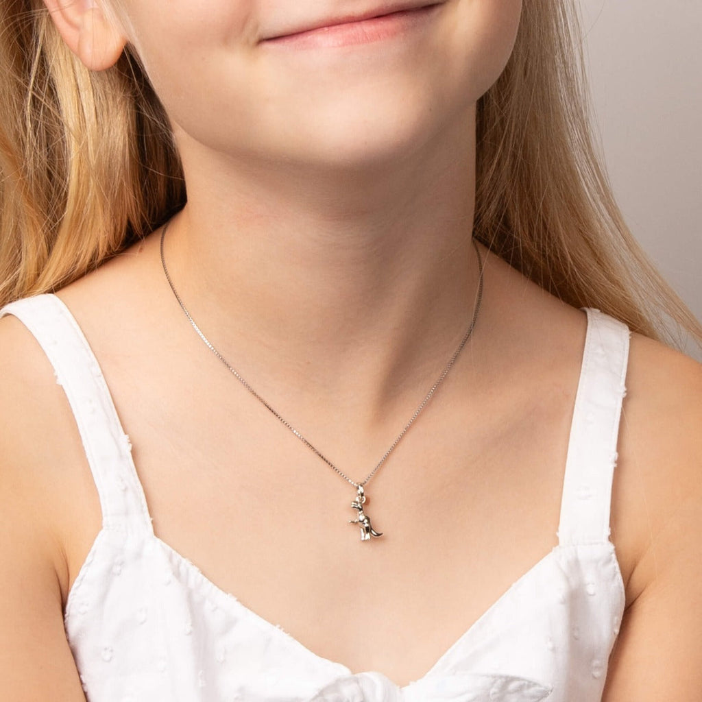 D For Diamond T- Rex Dinosaur Pendant with Diamond