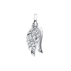 D For Diamond Wings Pendant with Diamond