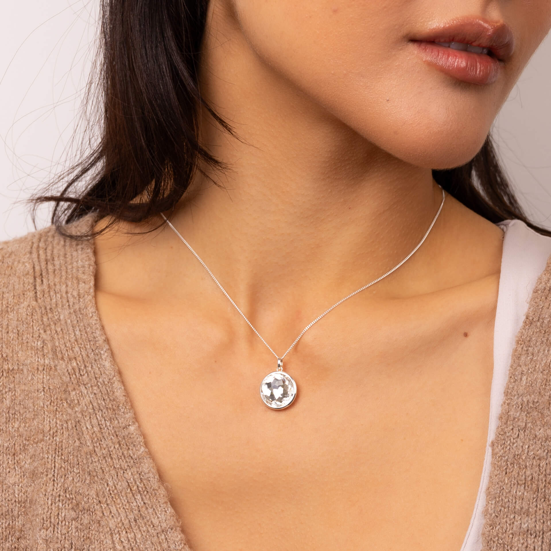 Beginnings Rose Cut Crystal Pendant