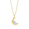 D For Diamond Ted on the Moon Pendant with Diamond
