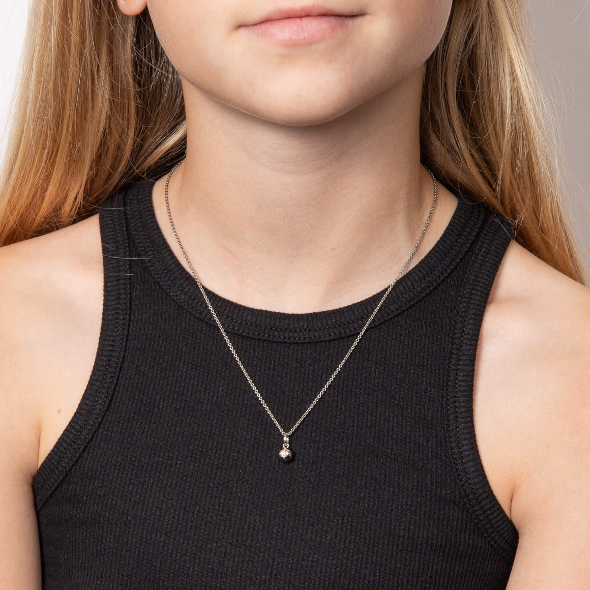 D For Diamond Spherical Starburst Pendant with Diamond