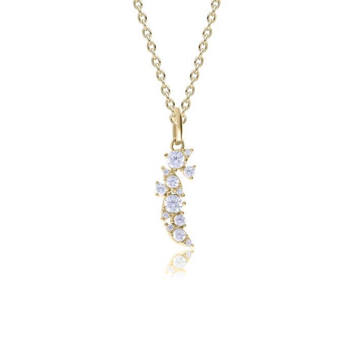 Diamonfire Cluster Zirconia Drop Pendant