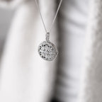 Diamonfire Round Medallion Filigree Locket