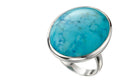 Beginnings Statement Blue Magnesite Ring
