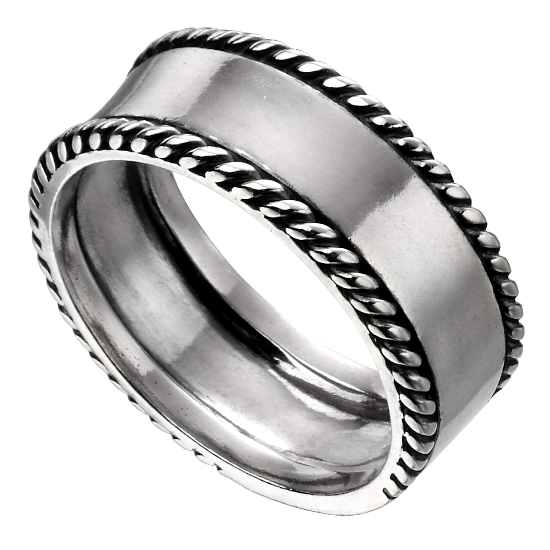 Beginnings Rope Edge Pattern Ring