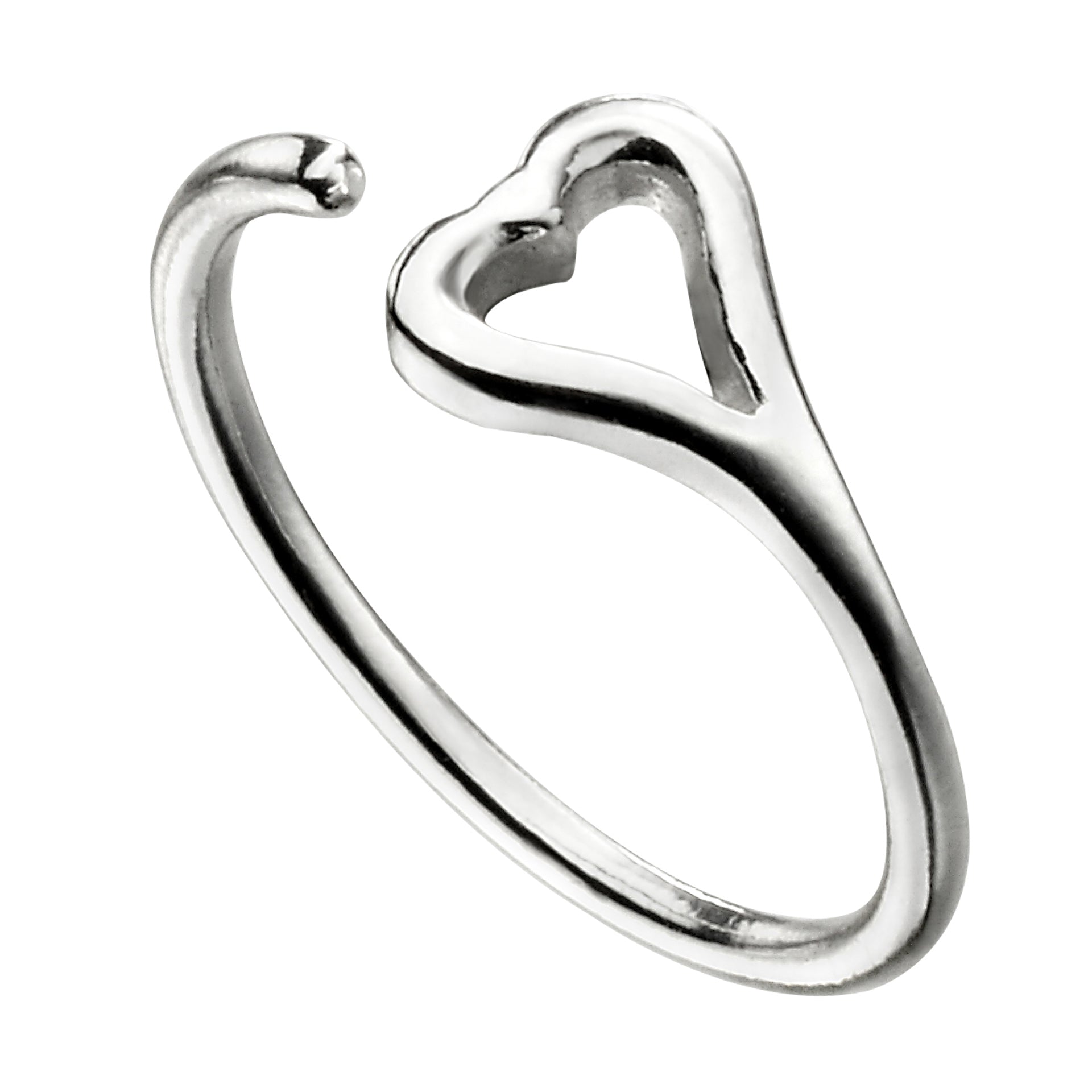 Beginnings Open Heart Toe Ring