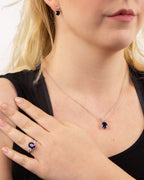 Diamonfire Oval Drop Earrings