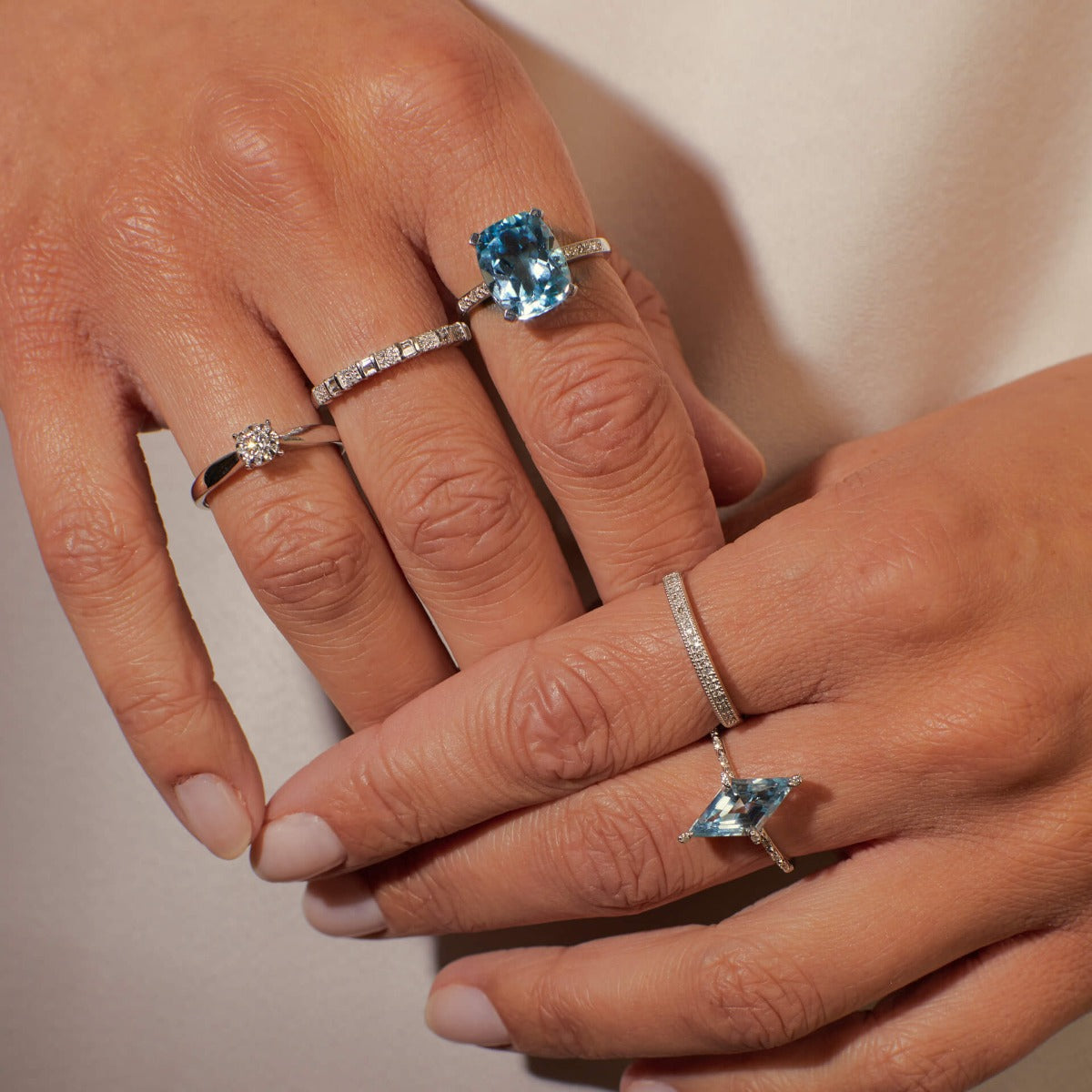 Elements Gold Diamond Cluster Ring