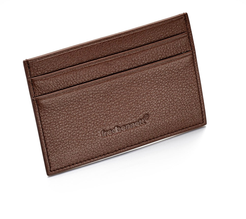Fred Bennett Brown Leather Cardholder