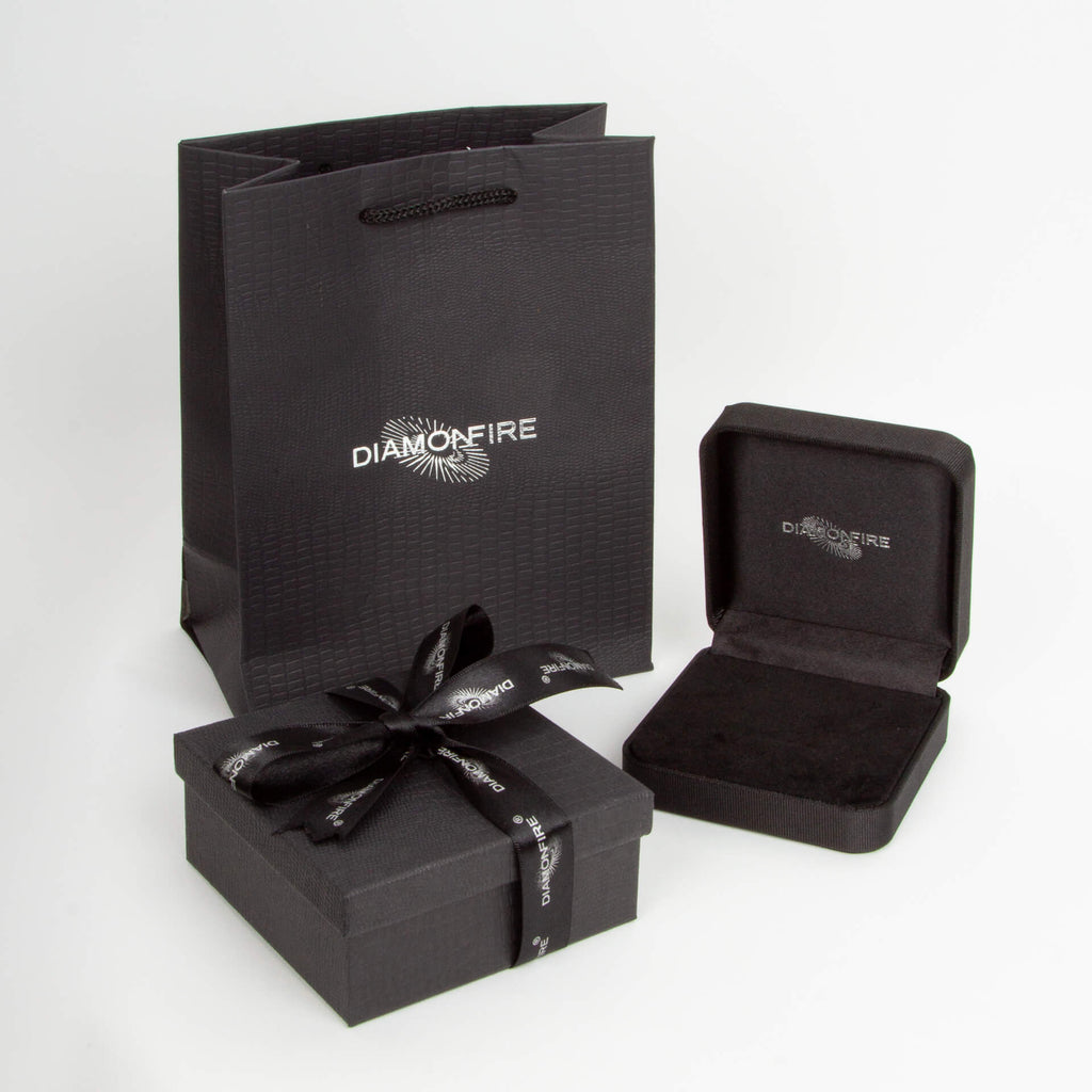 Diamonfire Shell Pearl Station Necklace